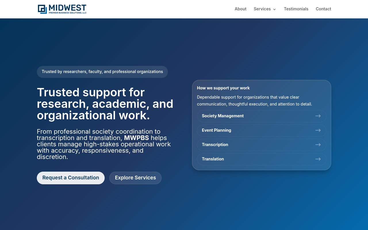 Midwest Premier Business Solutions screenshot