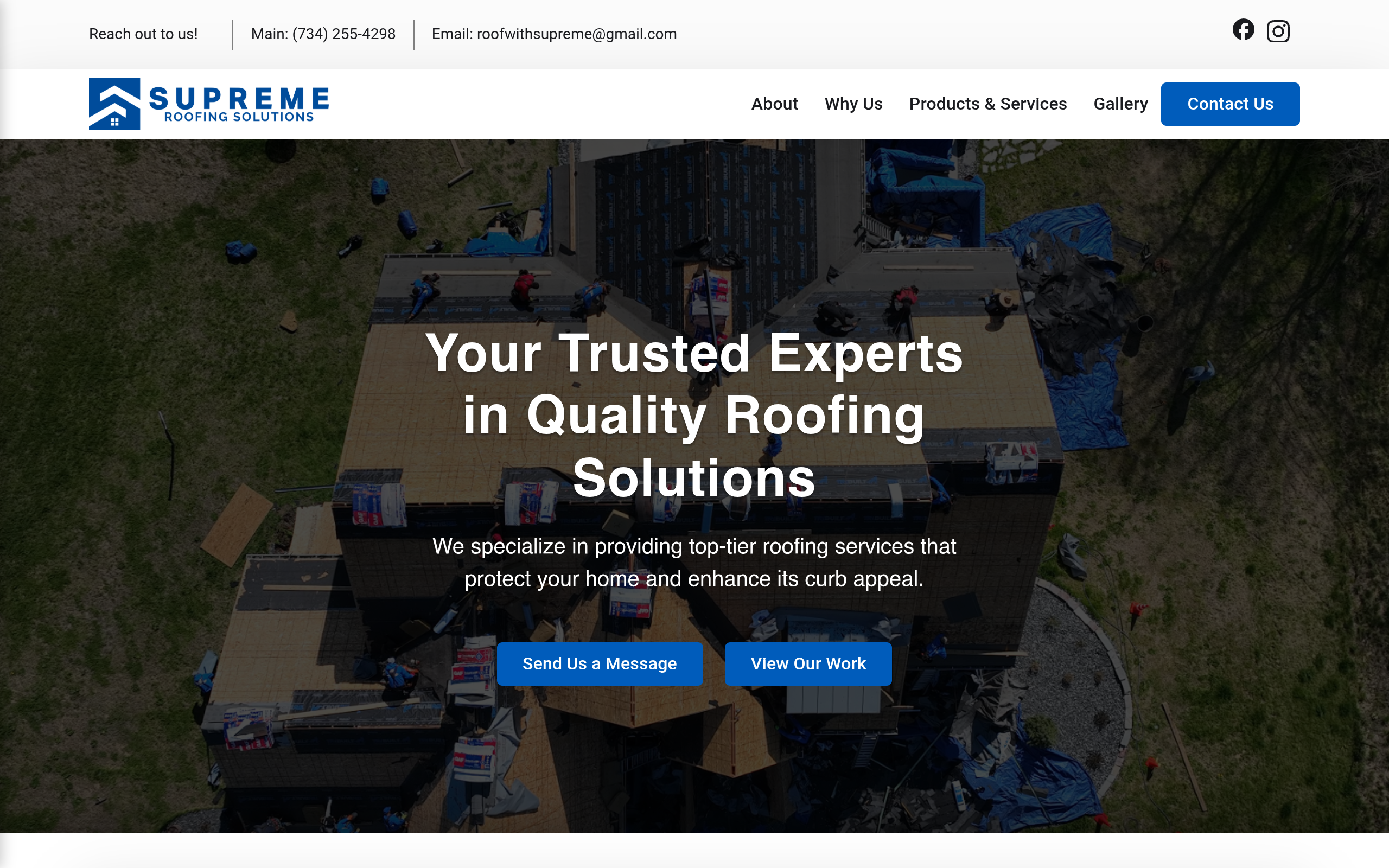 Supreme Roofing Solutions screenshot