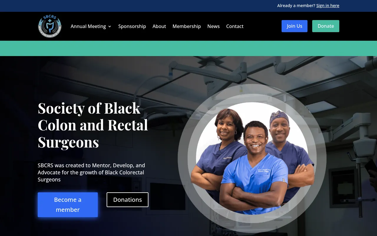 Society of Black Colon & Rectal Surgeons screenshot
