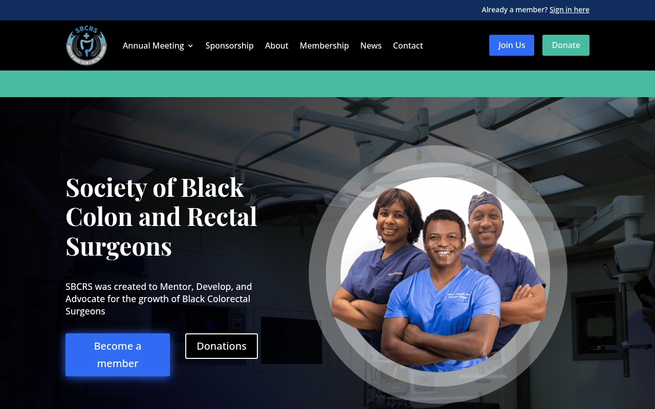 Society of Black Colon & Rectal Surgeons screenshot